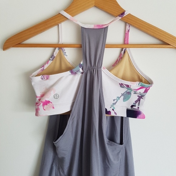 LULULEMON No Limits Tank Fossil Blurred Blossoms 4 - Picture 5 of 6
